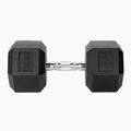 TREXO Hex 22.5 kg rubberised dumbbell 4