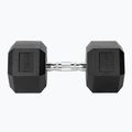 XTREXO Hex 22.5 kg rubberised dumbbell 5