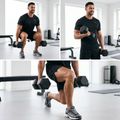 XTREXO Hex 22.5 kg rubberised dumbbell 5