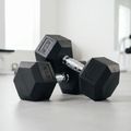 XTREXO Hex 27.5 kg rubberised dumbbell 3