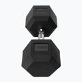 TREXO Hex 30 kg rubberised dumbbell 3