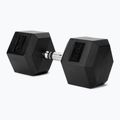 XTREXO Hex 35 kg rubberised dumbbell
