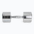 XTREXO chrome dumbbells 2x12 kg silver 4