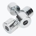 XTREXO chrome dumbbells 2x12 kg silver 5