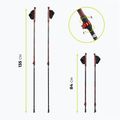 KADVA Halna adjustable red Nordic walking poles 2