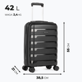 KADVA Cayes travel case 42 l black 3