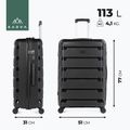 Large travel suitcase KADVA Cayes 113 l black 3
