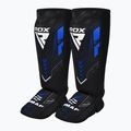 Foot and shin guards RDX IMMAF Approved Neoprene Shin Instep blue