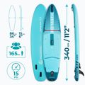 Inflatable board set SUP AQUASTIC Perth Pro 11'2" all-round green 19
