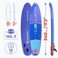Inflatable board set SUP AQUASTIC Perth Pro 11'2" all-round blue 21