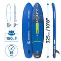 Inflatable board set SUP AQUASTIC Perth 10'8" allround dark blue 18