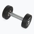 Rubber-coated cast iron dumbbell XTREXO Pro 4 kg black