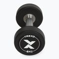 Rubber-coated cast iron dumbbell XTREXO Pro 6 kg black 7