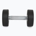 Rubber-coated cast iron dumbbell XTREXO Pro 8 kg black 8