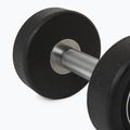 Rubber-coated cast iron dumbbell XTREXO Pro 8 kg black 9