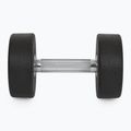 Rubber-coated cast iron dumbbell XTREXO Pro 12 kg black 8