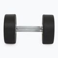 Rubber-coated cast iron dumbbell XTREXO Pro 16 kg black 8