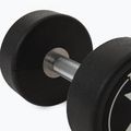 Rubber-coated cast iron dumbbell XTREXO Pro 16 kg black 9