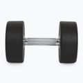 Rubber-coated cast iron dumbbell XTREXO Pro 20 kg black 8