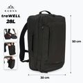 KADVA traWELL 28 l black hiking backpack 2
