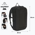 KADVA anyWAY 25 l black hiking backpack 2