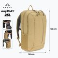KADVA anyWAY 25 l sand-coloured hiking backpack 2