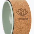Yoga ring XTREXO cork Flowheel 26 cm olive 3