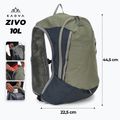 KADVA Zivo 10 l grey hiking backpack 2