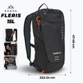 KADVA Fleris 15 l black hiking backpack 2