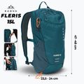 Tourist backpack KADVA Fleris 15 l dark teal 2