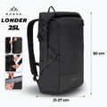 KADVA Londer 25 l black hiking backpack 2