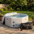 Inflatable pool AQUASTIC ONSEN drop stitch 1400 l 186 cm grey 19