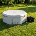 Inflatable pool AQUASTIC ONSEN drop stitch 1400 l 186 cm grey 17