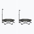 XTREXO Hop&Side Foldable Black Trampoline 13