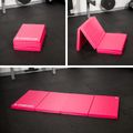 TREXO folding gymnastic mattress 195 x 80 x 5 cm pink 10
