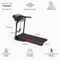 XTREXO X110+ treadmill with massager black 3