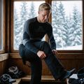 Men's thermal underwear set Woolcano SET1089 Czarny 12