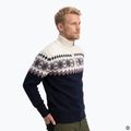 Men's sweater Woolcano SWT1091 Granatowy/Kremowy