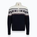 Men's sweater Woolcano SWT1091 Granatowy/Kremowy 3