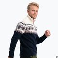 Men's sweater Woolcano SWT1091 Granatowy/Kremowy 5