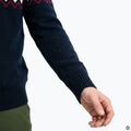 Men's sweater Woolcano SWT1091 Granatowy/Kremowy 7