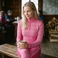 Women's thermal underwear set Woolcano SET1121 Pink 10