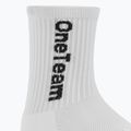 Children's football socks OneTeam Precision Grip non-slip 2-pack white 3
