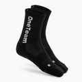 Children's football socks OneTeam Precision Grip non-slip 2-pack black