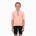 Children's cycling jersey ATTABO TEVRA JR short zip pink