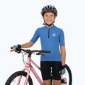 Children's cycling jersey ATTABO TEVRA JR short zip blue 5