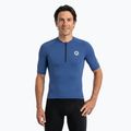 Men's cycling jersey ATTABO TEVRA short zip navy blue