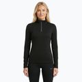 Women's thermal sweatshirt WOOLCANO Merino TOP0545 black