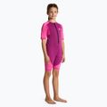Children's surfing wetsuit AQUASTIC surfingowa neoprene 1.5 mm WAVEY pink 6
