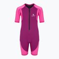 Children's surfing wetsuit AQUASTIC surfingowa neoprene 1.5 mm WAVEY pink 8
